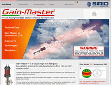 Tablet Screenshot of gain-master.it